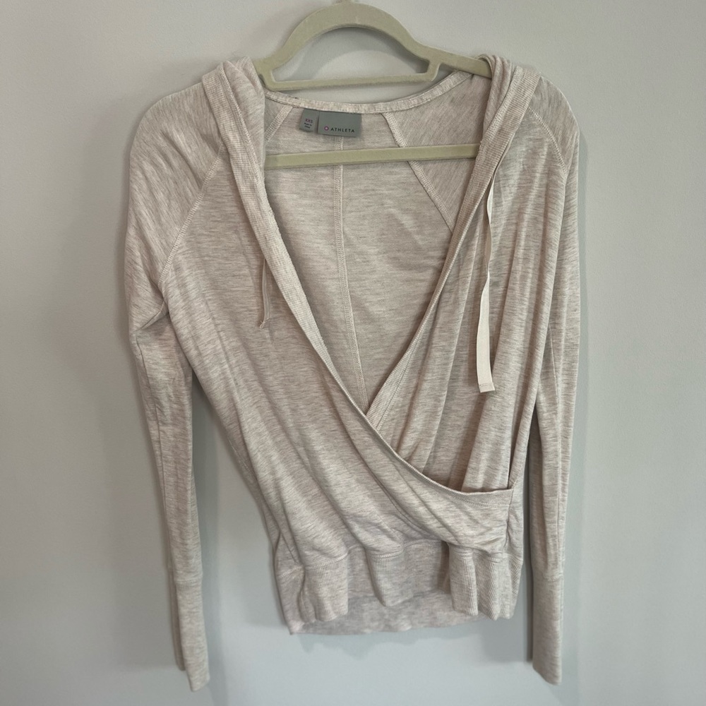 NWOT Athleta Tan Wrap Sweater
